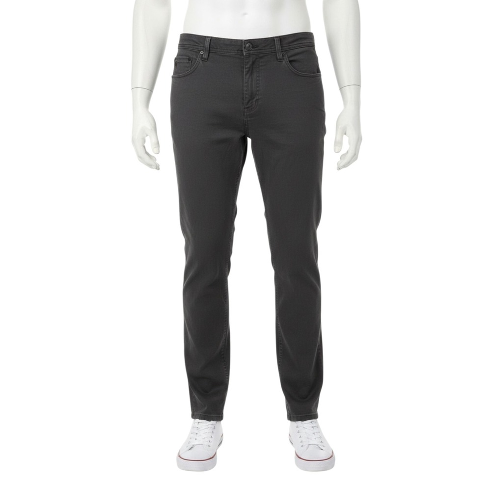 English Laundry Duck Canvas Pants Men's 34x32 Carbon Gray Stretch Workwear Chic